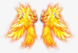 火焰效果翅膀素材