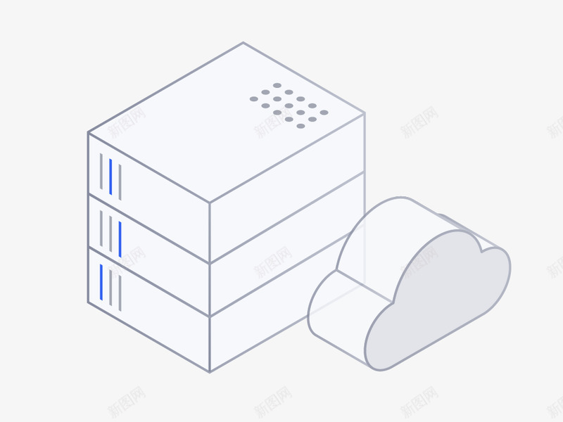 云数据库 DRDS 百度云25D图标png免抠素材_88icon https://88icon.com 数据库 百度 云图 图标