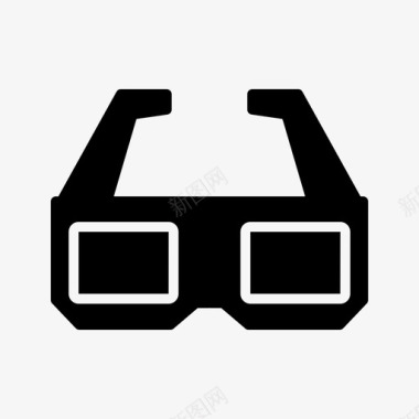3d3d眼镜配件设备图标