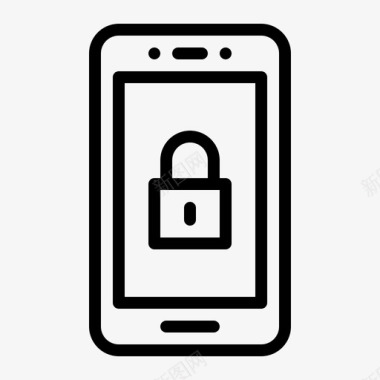 智能锁智能手机安全锁密码图标