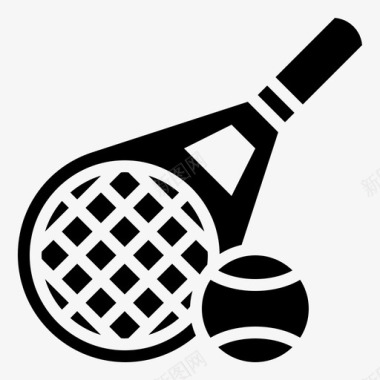 网球球拍游戏运动图标