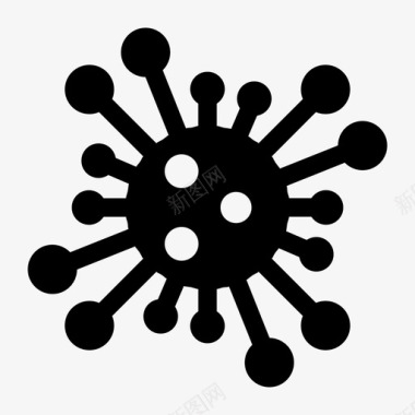 细胞病冠状病毒细胞冠状病毒19图标