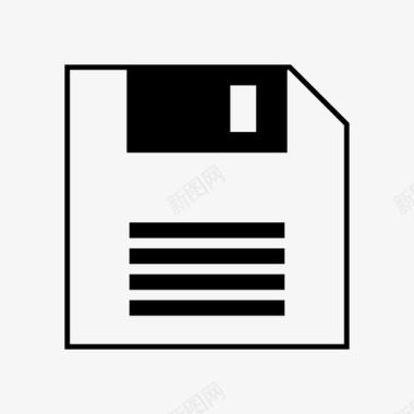 种植业图标软盘软盘驱动器保存图标