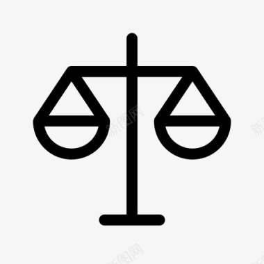 公正平衡法律图标