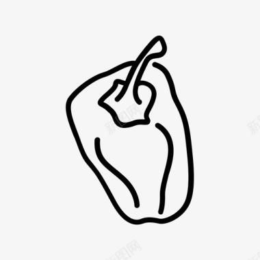 烤蔬菜甜椒农场食物图标