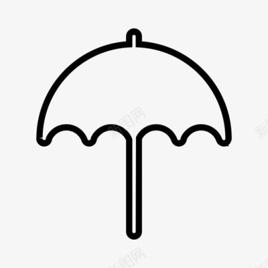 公共标识安全伞盖保护图标