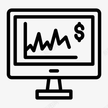 信息分析统计分析货币数据图标