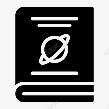 英文书书天文学教育图标