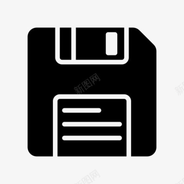 种植业图标软盘软盘驱动器保存图标