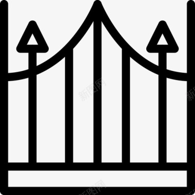 篱笆篱笆铁匠工匠图标