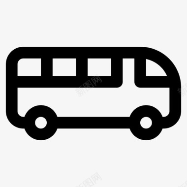 汽车公共汽车交通工具旅游工具图标