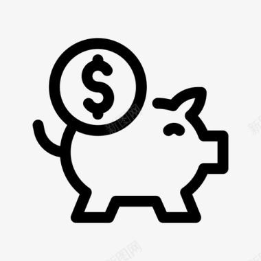 小猪小猪银行金融保险箱图标