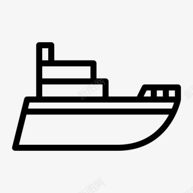 船游艇船交通图标