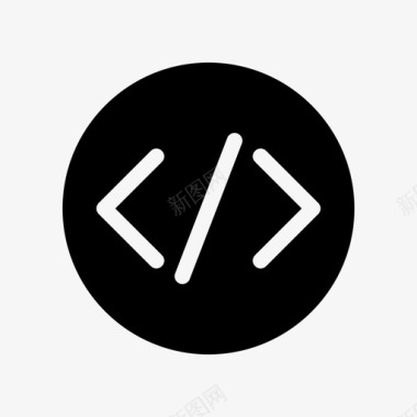 编码代码编码开发人员图标