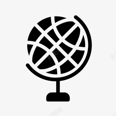 公共交通标识地球地理世界图标
