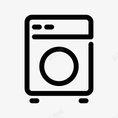 洗衣图标洗衣机mutuline技术图标