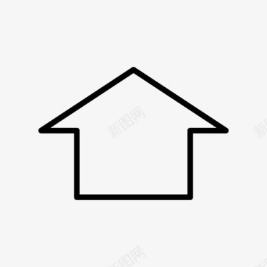 尖顶房子房子建筑物家图标