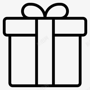 圣诞节创意礼物礼物圣诞节礼盒图标