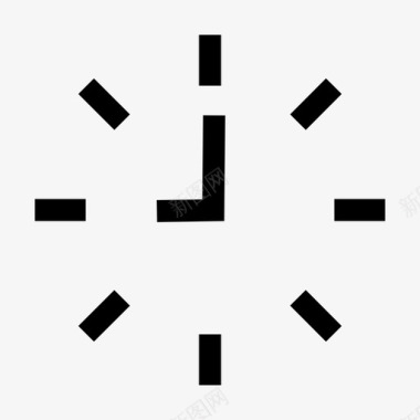 桃心时钟时钟警报小时图标