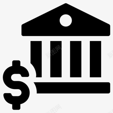 火焰图标银行美元金融图标
