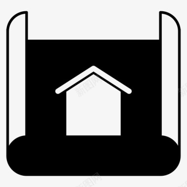 道路施工标志房屋平面图建筑师设计建筑规划图标