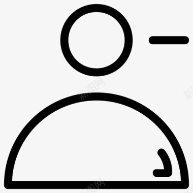 垃圾删除图标删除个人资料社交媒体用户图标