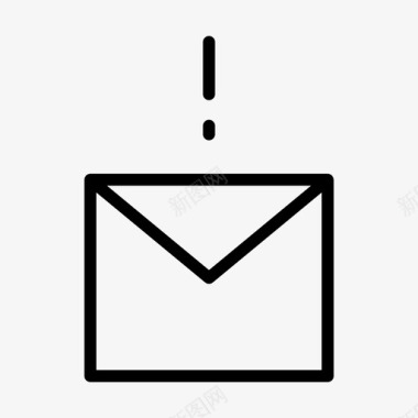 信封的消息未发送的消息信封未发送的邮件图标