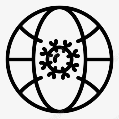 公共交通标识病毒冠状病毒冠状病毒19图标