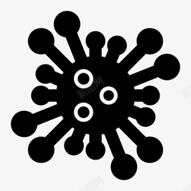 细胞冠状病毒细胞冠状病毒19图标