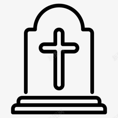 icon墓碑墓地死亡图标