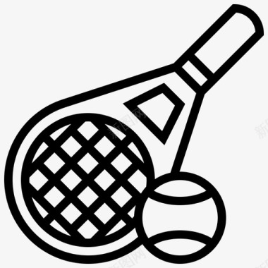 网球网球拍游戏运动图标