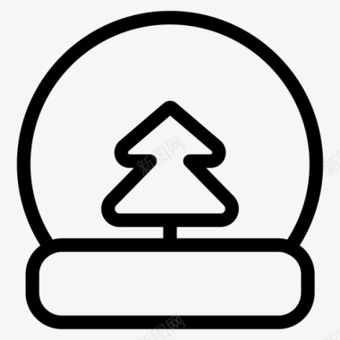 圣诞节祝福语树生态花园图标