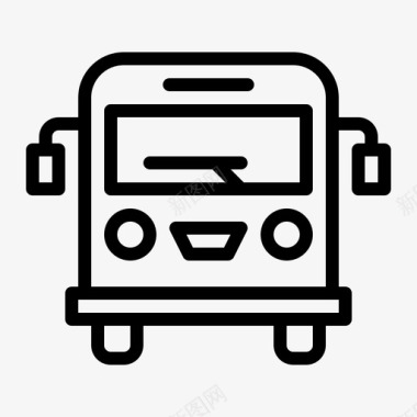 公交地铁标识公交交通旅游图标