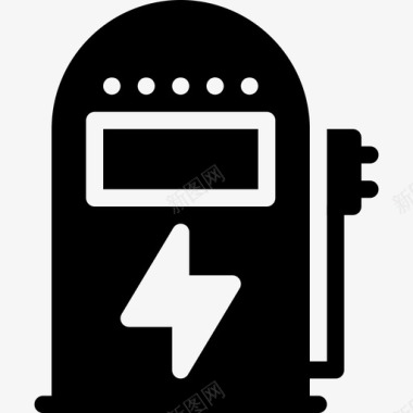 电源充电站电池充电器图标