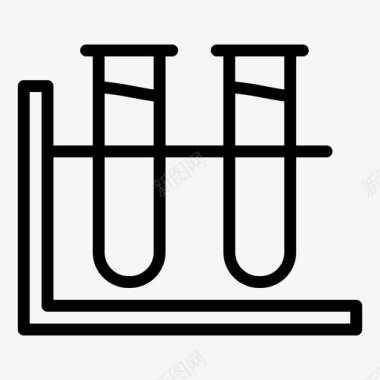 8字型病毒化学冠状病毒图标