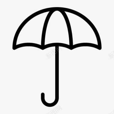 雨生伞雨天气图标
