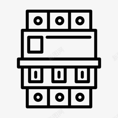 电器断路器接触器电子图标