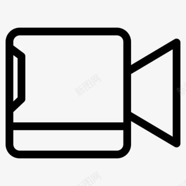 qq界面设计摄像机多媒体播放图标