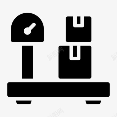 中秋节包装素材包装重量包装箱物流图标