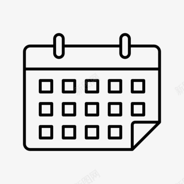 日历设计日程表日历日期图标