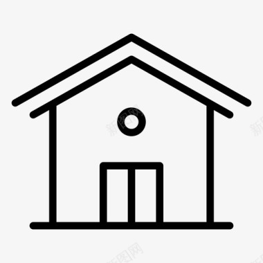 免抠素材房屋建筑物住宅图标