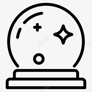 icon水晶球万圣节魔法图标