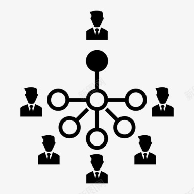 结构概述管理结构职称领导图标