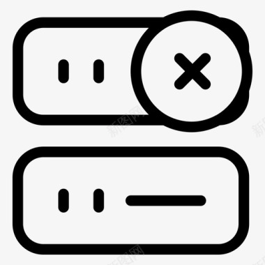 云服务器服务器连接数据中心图标