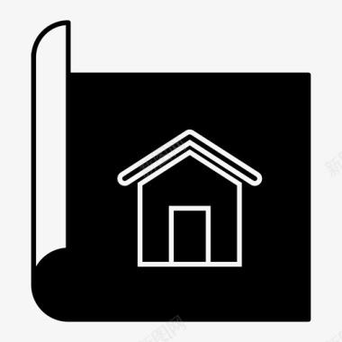 道路施工标志房屋平面图建筑师设计建筑图标
