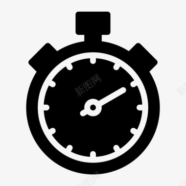 运动秒表时间计时器图标