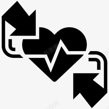 医学图标心脏病发作心脏病问题图标