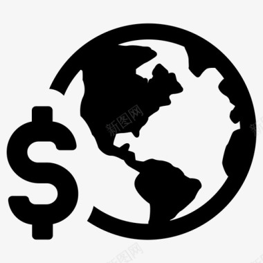 美团标志经济美元全球图标