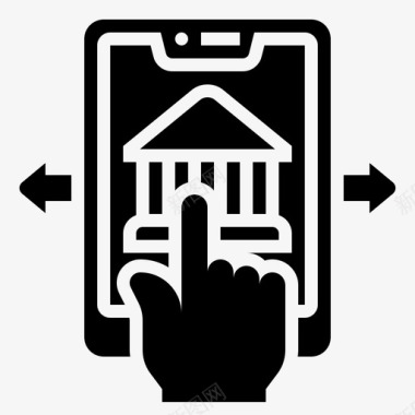 手机抖音app应用图标手机银行应用金融图标