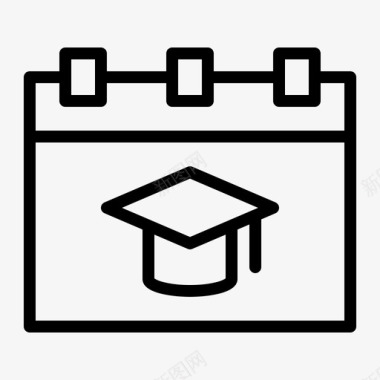 日历设计教育日历时间表教育学校大纲图标